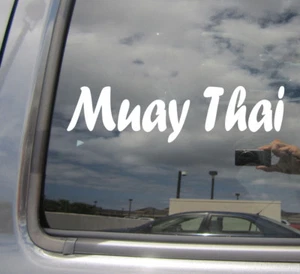 Muay Thai - Tailandia Boxeo Combate Coche Deportivo Ventana Vinilo Calcomanía Adhesiva 04147 - Imagen 1 de 2
