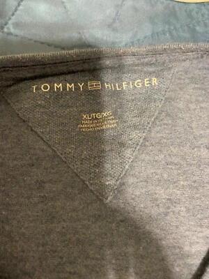 Camisa masculina Tommy Hilfiger fresca e confortável na cor azul, tamanho GG - Imagem 1 de 4