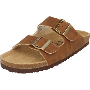 Herren Pantolette Braun Softrelax Schuhe 7410990007 Komfort Hausschuhe NEU