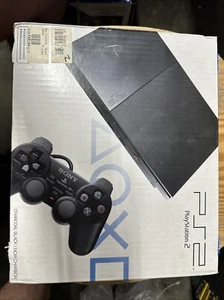 (NEW) PS2 Slim Console SCPH-90001 Black Playstation 2 FACTORY SEALED - Picture 1 of 7