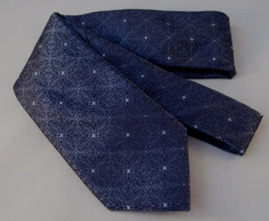 Saddlebred Floral Designer Tie Men's Silk Blend Necktie Blue with Original Tag - Picture 1 of 2