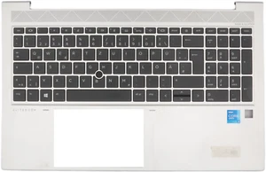 ORIGINAL Deutsch Palmrest mit Tastatur für HP ELITEBOOK 850 855 G7 G8 LED QWERTZ - Picture 1 of 2