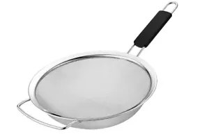 Fine Mesh Strainer with Thermo Plastic Rubber Handle Sieve Fine Mesh Stainless - Picture 1 of 1