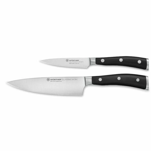 Wusthof Classic IKON 2Piece Prep Knife Set Paring & Cook's Hollow Ground Knives