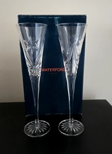 NIB - SET OF 2 - Waterford WINTER WISHES Crystal Champagne Flutes - Picture 1 of 4