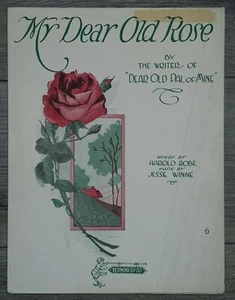 1920 My Dear Old Rose Winne Robe Antique Sheet Music - Picture 1 of 5