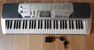 Casio CTK-496 61 Tasten Elektro Digital Keyboard Piano mit Netzteil - Silber - Bild 1 von 12