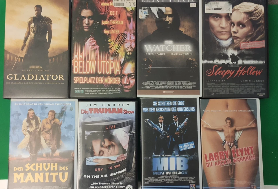 VHS Russel Crowe Ice-T Johnny Depp Keanu Reeves Jim Carey Woody Harrelson Ricci - Bild 1 von 1