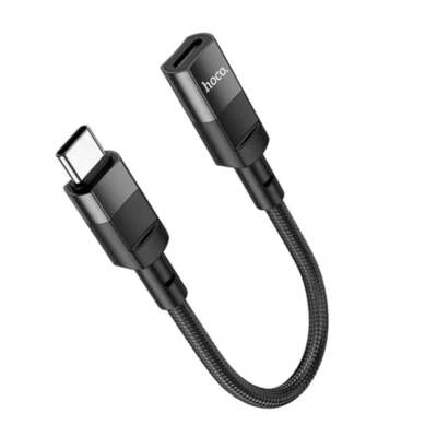 Adaptador Hoco U107 USB-C macho a IP hembra para SOLO CARGA - negro Foto 1 de 4