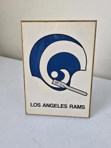 Los Angeles Rams Single 1 Bar White Helmet Vintage Plaque Kentucky Art Plaques - Picture 1 of 5