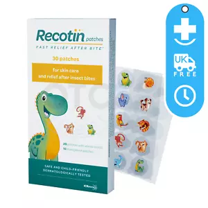 Insect AFTER BITE Relief Sting Patch 30 Recotin Itching Skin Patches Remedy - Picture 1 of 8