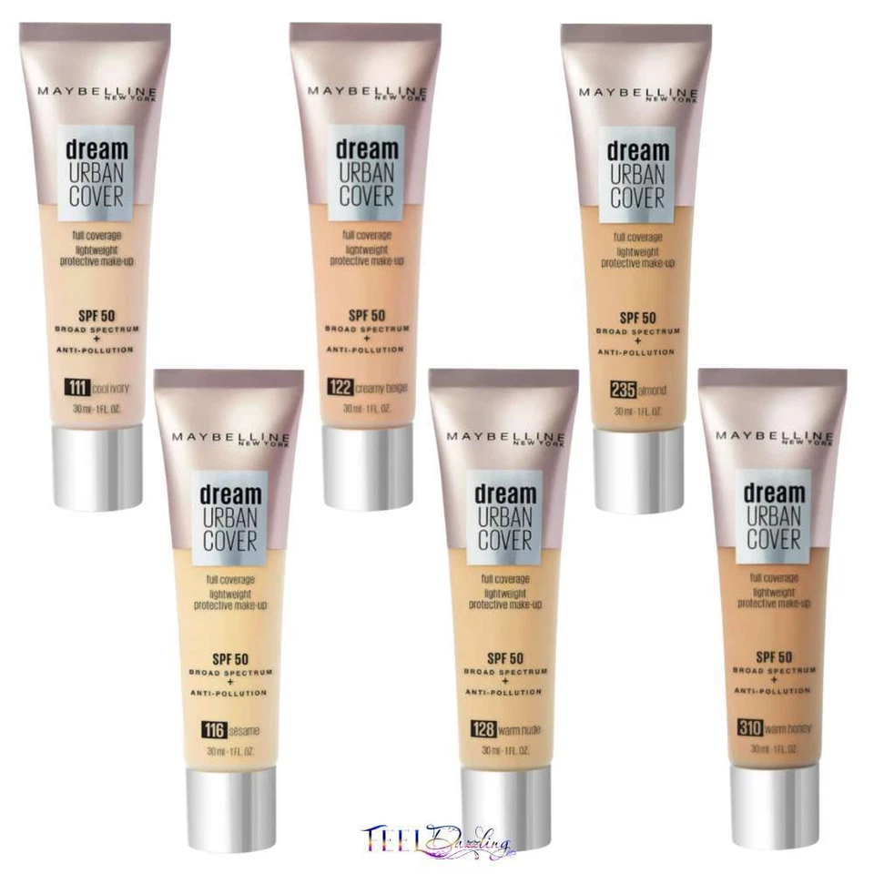 Maybelline Dream Urban Cover Foundation SPF 50 30ml - Image 1 of 1