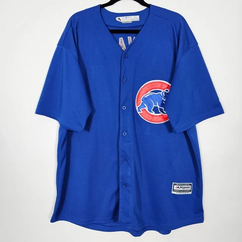 Majestic MLB Chicago Cubs Kris Bryant 17 Cool Base Mens XL Short Sleeve Shirt Cover