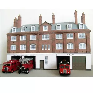 Kingsway, 00 scale, London County Council fire station, ready made - Picture 1 of 4