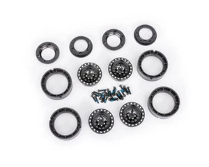 Traxxas Beadlock Alu Felgen 1.0 schwarz TRX9881-BLK TRX-4M Chevrolet K10 High .. - Bild 1 von 2