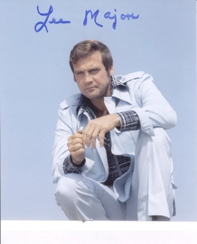 LEE MAJORS as Steve Austin - Six Million Dollar Man GENUINE SIGNED AUTOGRAPH Cover
