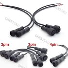 10pcs waterproof Copper Wire IP65 power Cable Plug 2/3/4pin DC female male 22H