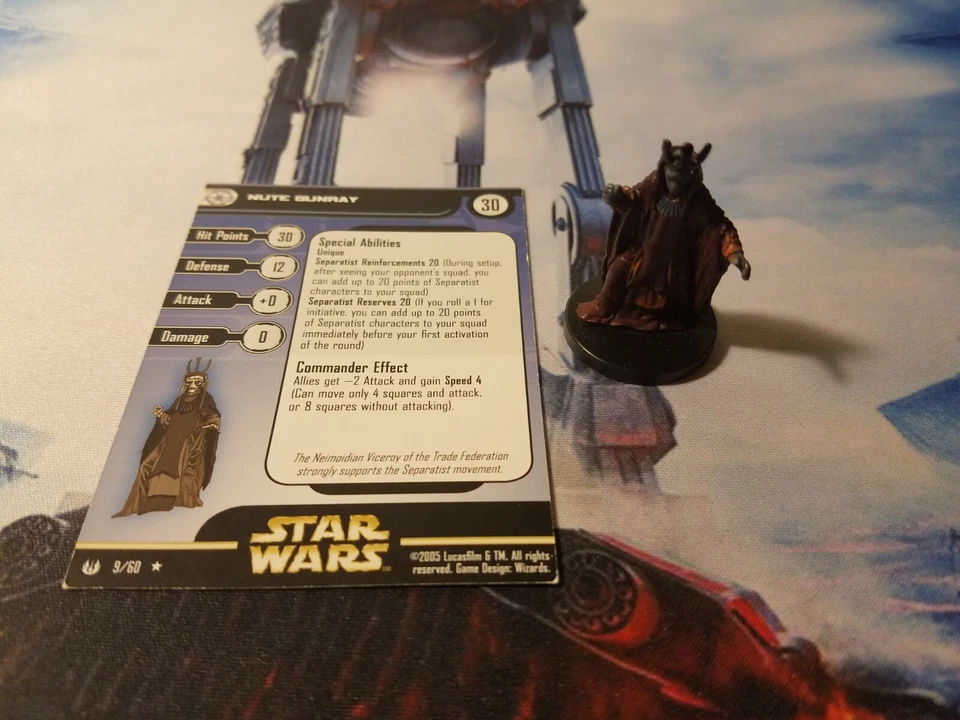 Star Wars Miniatures Universe 09 Nute Gunray - Image 1 of 1