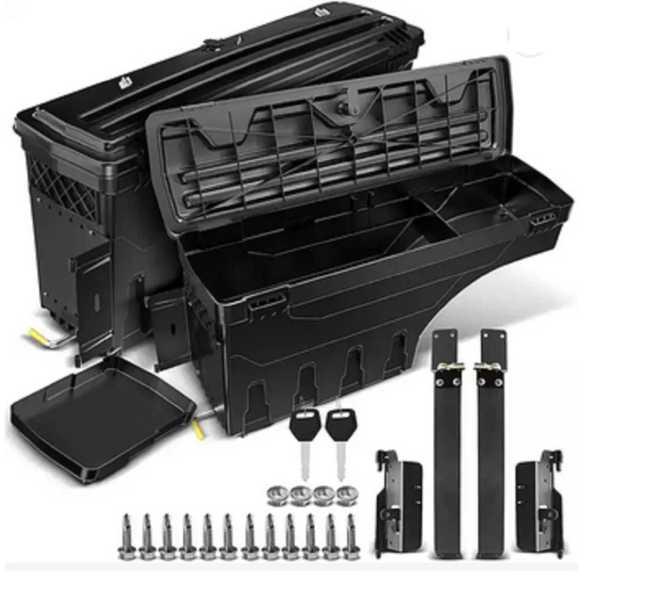 A Pair Swing Tool Box fit Nissan Navara NP300 15+ Ute Tub Lockable Side Storage - image 1 of 4