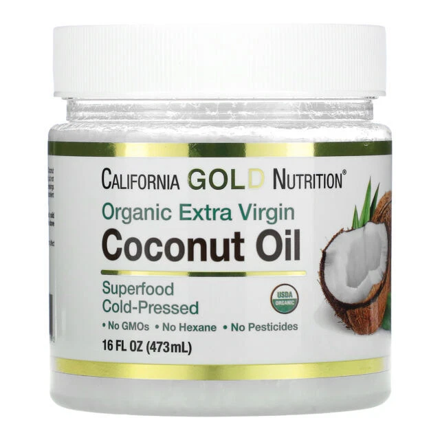 California Gold Nutrition Organic Extra Virgin Coconut Oil - 16oz.
