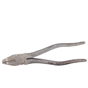Vintage 50 6 Utica Drop Forge & Tool Corp USA 6 1/2 Lineman's Pliers Alloy Stee - Picture 1 of 4