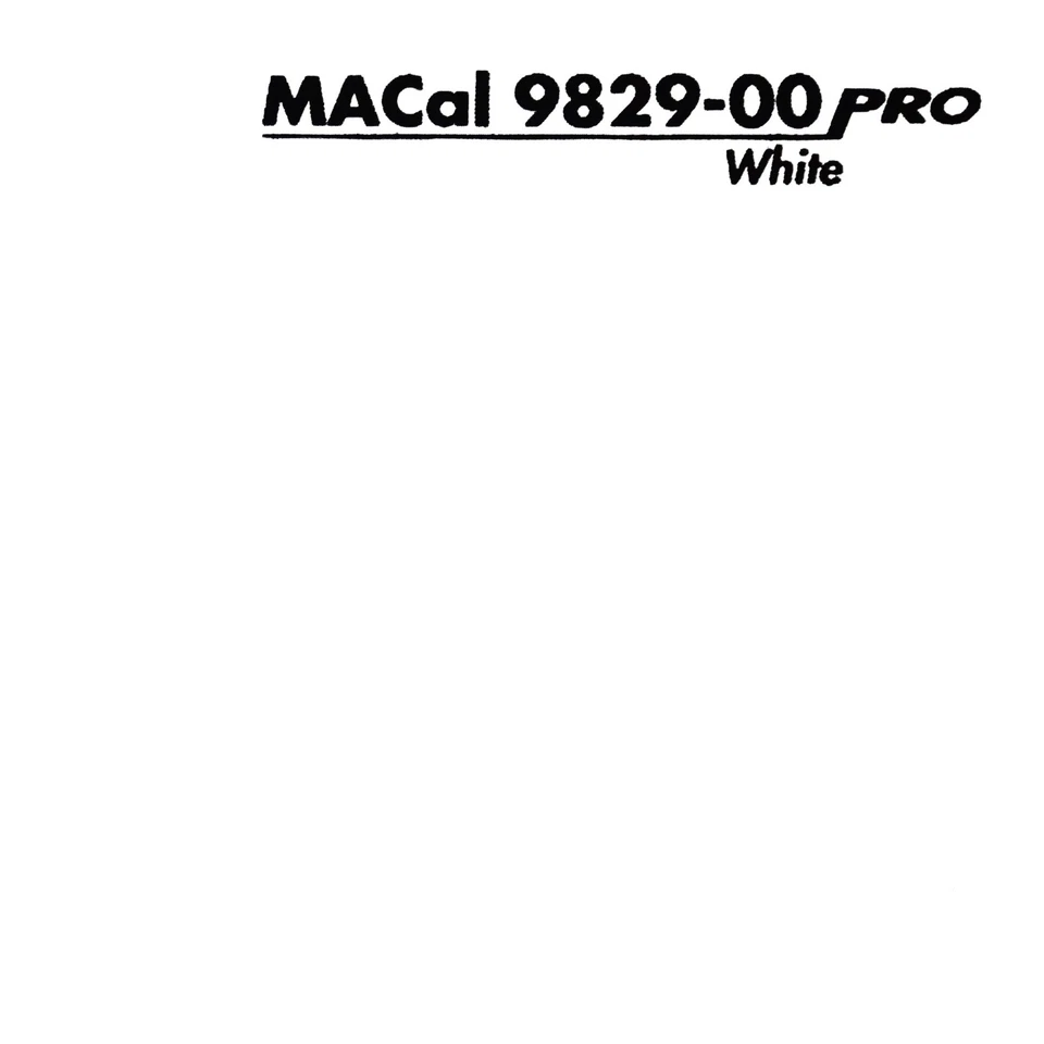 MACTAC 1 m (15,95 € /m) Autofolie, PKW KFZ Folie weiß glänzend 61,5 cm