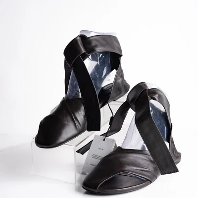 Massimo Dutti Womens Leather Ballet Flats Ties brown US 9 EU 40 NWB 1551/450 - Image 1 of 4