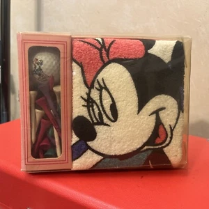 Rare Vintage Walt Disney Minnie Mouse Golf Towel Tee Ball Set Disneyland - Bild 1 von 4
