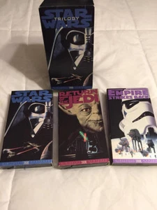 Star Wars Trilogy VHS 3 Tape Set 1995 Digitally Mastered Trilogy Set Lucas Film - Picture 1 of 6