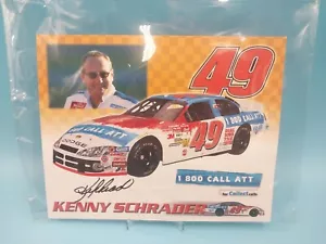 Ken Schrader Autographed 2002 1-800 Call ATT Racing #49 Dodge 8 x 10 - Picture 1 of 3