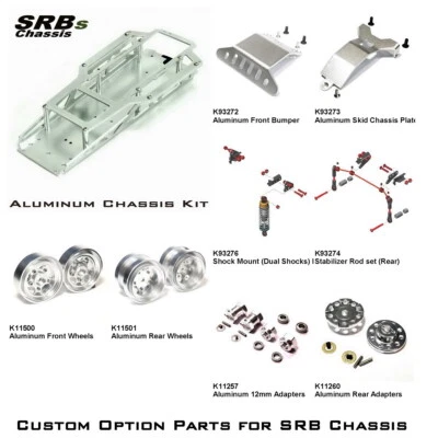 Option Parts Aluminum Chassis Kit for Tamiya Sand Scorcher Fighting Buggy Champ - Image 1 of 4