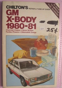 lot151----Chilton's GM X-Body 1980-81 Repair and Tune-Up Guide. - Picture 1 of 1