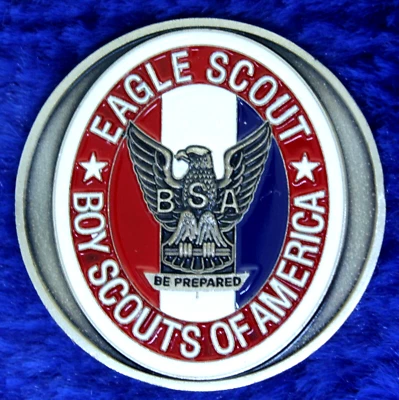BSA Boy Scout Eagle Scout Aaron Zike Challenge Coin C-5 - Image 1 of 2