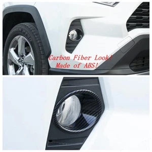 Accessories Front Fog Light Lamps Ring Cover Kit For Toyota RAV4 Rav 4 2019-2022 - Bild 1 von 15