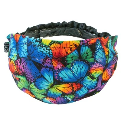Butterfly Ladies womens elasticated headband hairband head hair wrap band - Image 1 of 2