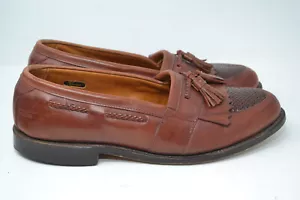 Allen Edmonds Cody Braun Leder Slipper Schuhe Halbschuhe Herren Größe 9,5 EEE USA - Bild 1 von 12