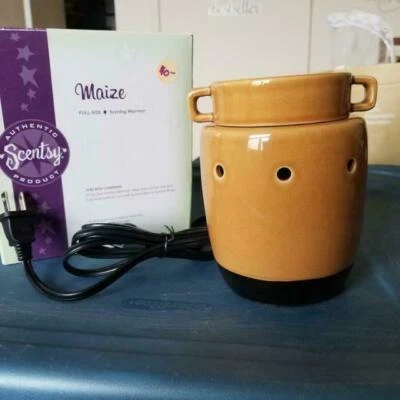 Nuevo Calentador Scentsy Tamaño Completo Maíz Retirado Amarillo Mostaza  Foto 1 de 2