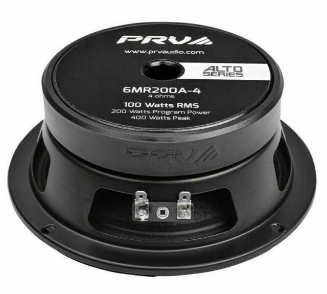 PRV AUDIO 6MR200A-4 ALTO SERIES Midrange Shallow 200 Watts 4 Ohm