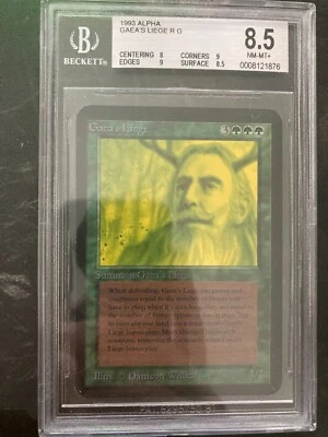 *** ALPHA Gaea's Liege *** BGS 8.5 NM-Mint+ - DUTY PAID - Vintage MtG Magic - Image 1 of 2