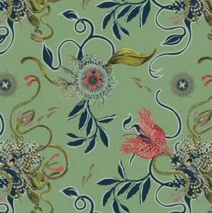 aphrodite chinese mint fabric remnant green - Picture 1 of 5