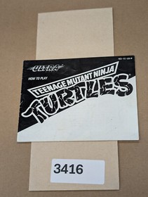 Teenage Mutant Ninja Turtles - Nintendo NES- Manual Only **NO GAME!