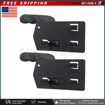 Juego de 2 manijas de puerta interiores para Chevrolet Silverado 1500 1999-2006 delanteras negras Foto 1 de 4