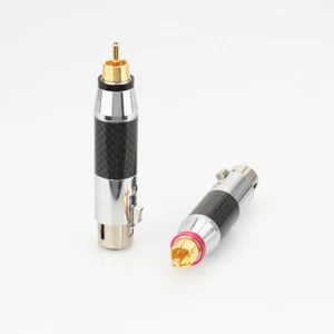 3pin XLR Female to RCA Male Socket Adapter for Balanced Audio Cable Plug Phono - Picture 1 of 7