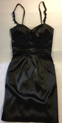 Черное короткое платье без рукавов для девочек My Michelle размер 1 бывшее в употреблении - Изображение 1 из 4