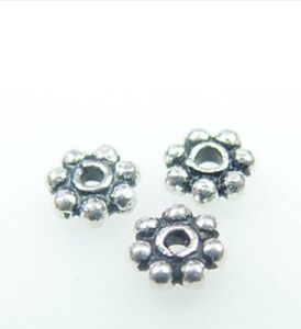 Spacer Beads 20pc-6mm Bali Silver Beads Jewelry Making Silver Plated Bali Spacers Beads