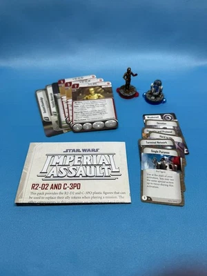Star Wars Imperial Assault: R2-D2 & C-3PO Ally Pack – Well Painted w/ Cards - Image 1 of 2