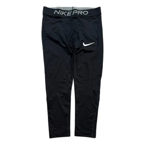 Men’s Nike Pro 3/4 Training Compression Black Tights Size Medium BV5643-010 NWT - Picture 1 of 3