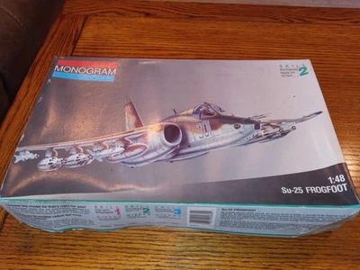 VINTAGE MONOGRAM  SU-25 FROGFOOT   - MODEL KITS NIOB  #5830- 1/48 READ - Image 1 of 4