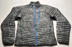 Eddie Bauer Jacket Mens Small Gray Camo First Ascent Goose Down Puffer Quilt - Picture 1 of 13