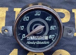 OEM HARLEY HUMMER MODEL 125 SPEEDOMETER 67000-51a 1952-1953 60mph ALL BLACK - Picture 1 of 4